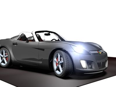 Electric car, electric drive, Opel-GT